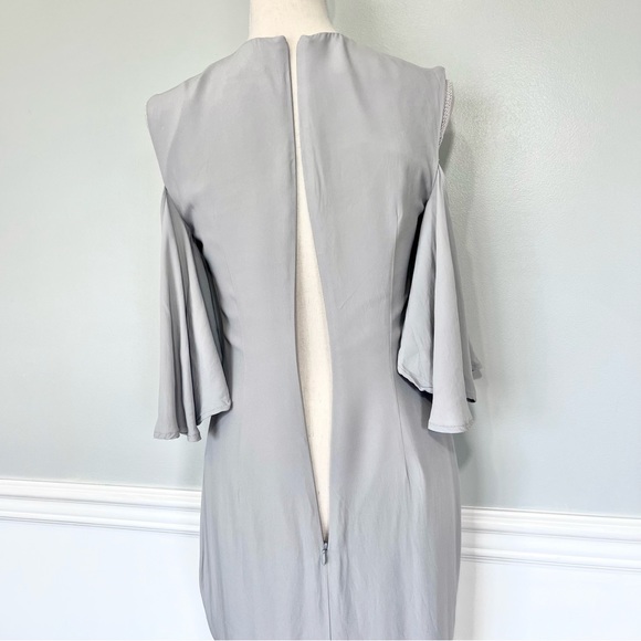 Keepsake Believer Cold Shoulder Mini Dress in Pale Gray XS - Picture 6 of 16